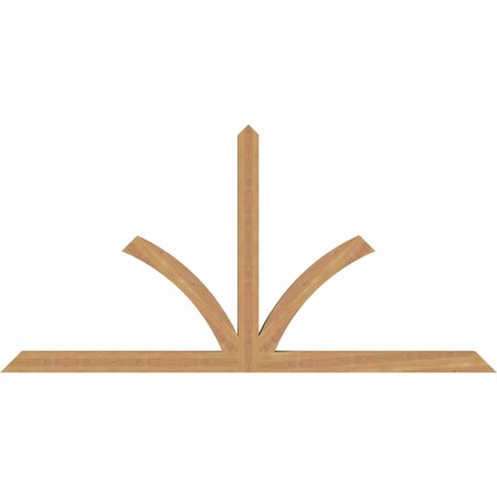 Ekena Millwork Richland Timber Gable Bracket, Western Red Cedar, 84"W x 42"H x 3 1/2"D x 3 1/2"F, 12/12 Pitch GBW084X42X0404RIC00SWR